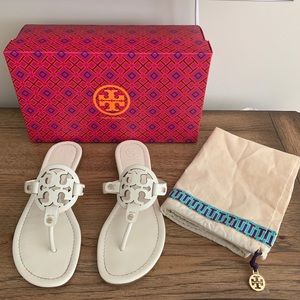 Tory Burch Miller Sandal white size 8